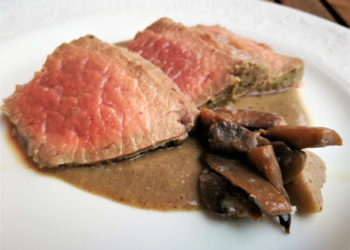 Roast Beef con Salsa ai funghi