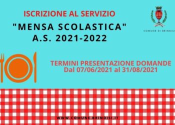 Brindisi: Iscrizione al servizio ristorazione scolastica per l’anno scolastico 2021/202 come fare