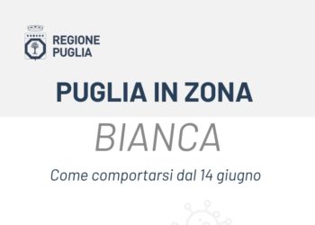Puglia in zona bianca da ieri