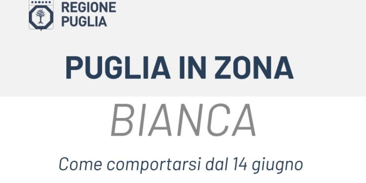 Puglia in zona bianca da ieri
