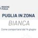 Puglia in zona bianca da ieri