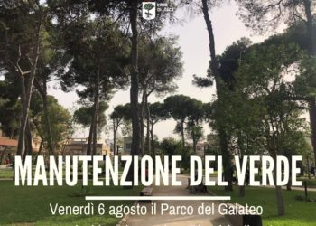 Chiusura Parco del Galateo venerdì 6 agosto fino alle 13 per manutenzione del verde