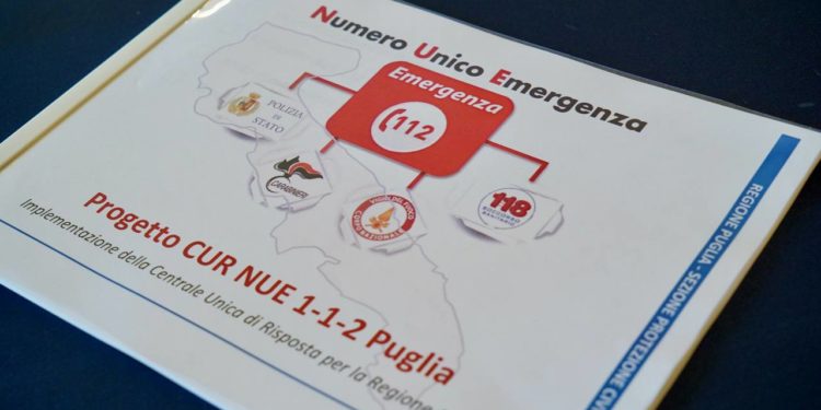 NUMERO UNICO EUROPEO DI EMERGENZA 112, EMILIANO: “INNOVAZIONE STRAORDINARIA”