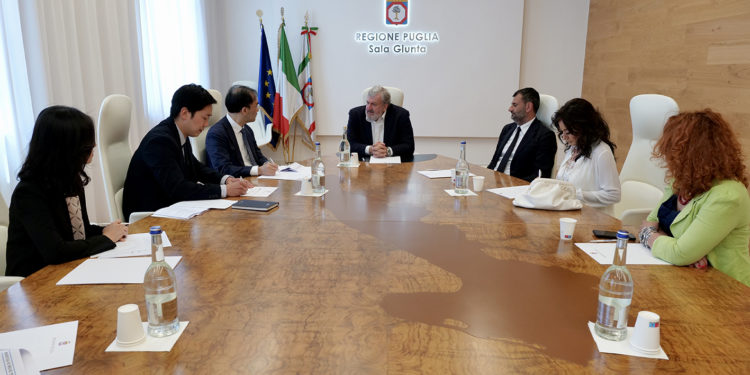 Korea Week: il presidente della Regione Puglia e il sindaco di Bari incontrano l’ambasciatore della Corea del Sud
